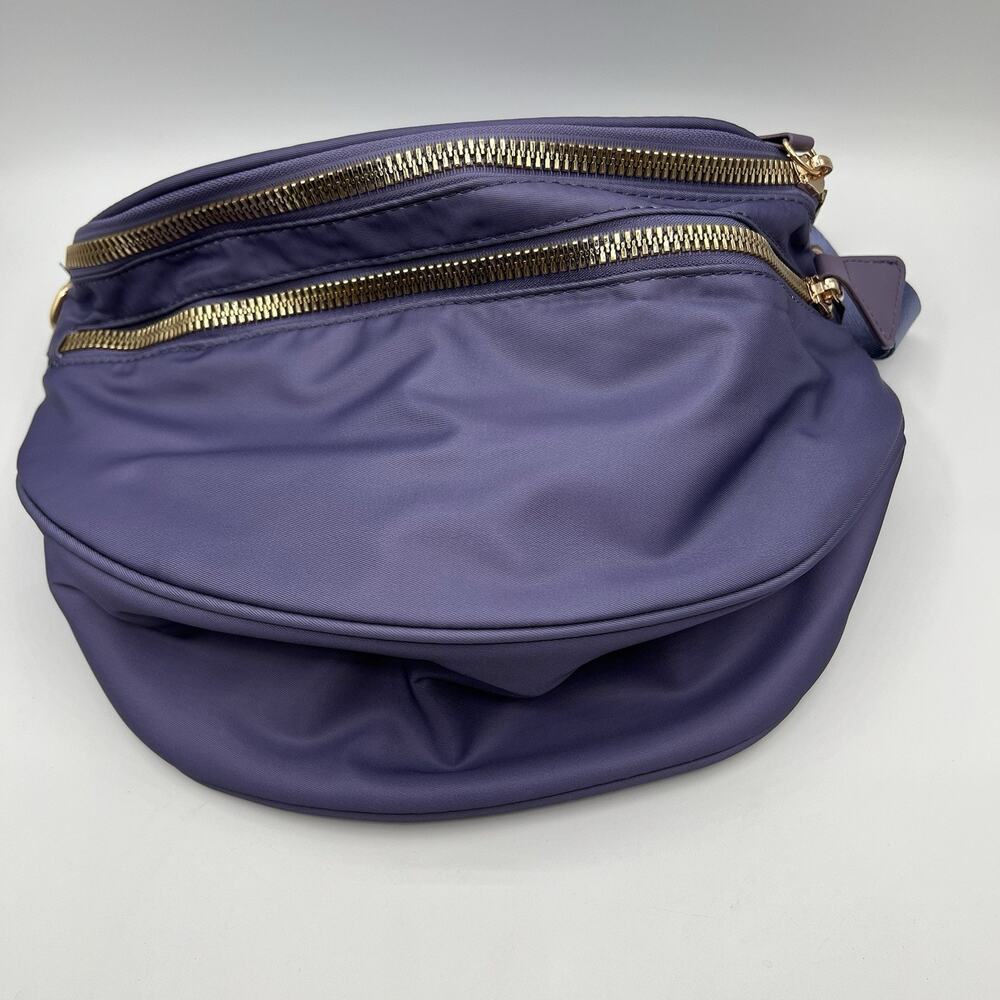 EMMAFY Purple Nylon Crossbody Fanny Pack Sling Bum Bag Women Travel Gym NWT